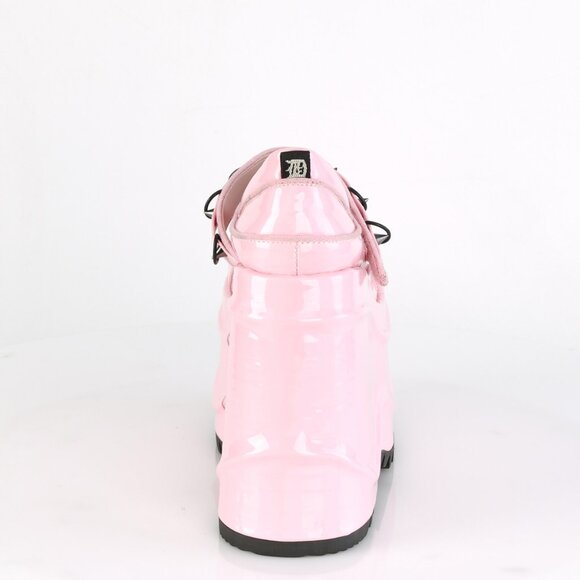Demonia Wave-48 Baby Pink Mary Jane Platform Shoes - Picture 3 of 3